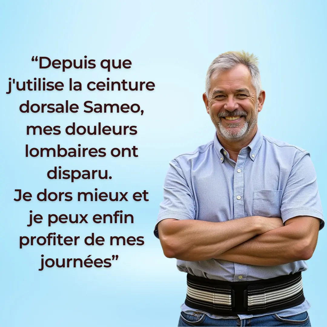 Ceinture Dorsale | Soulage les maux de dos et la sciatique | Sameo