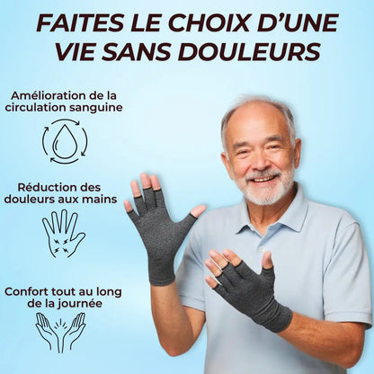 Gants de compression anti-douleurs