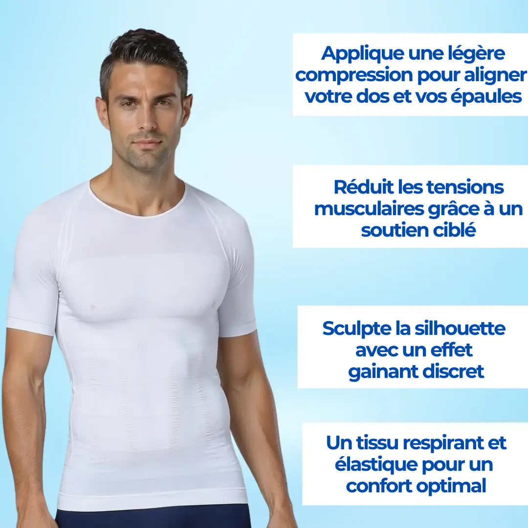 T-Shirt Correcteur de posture et gainant - Mixte | Sameo