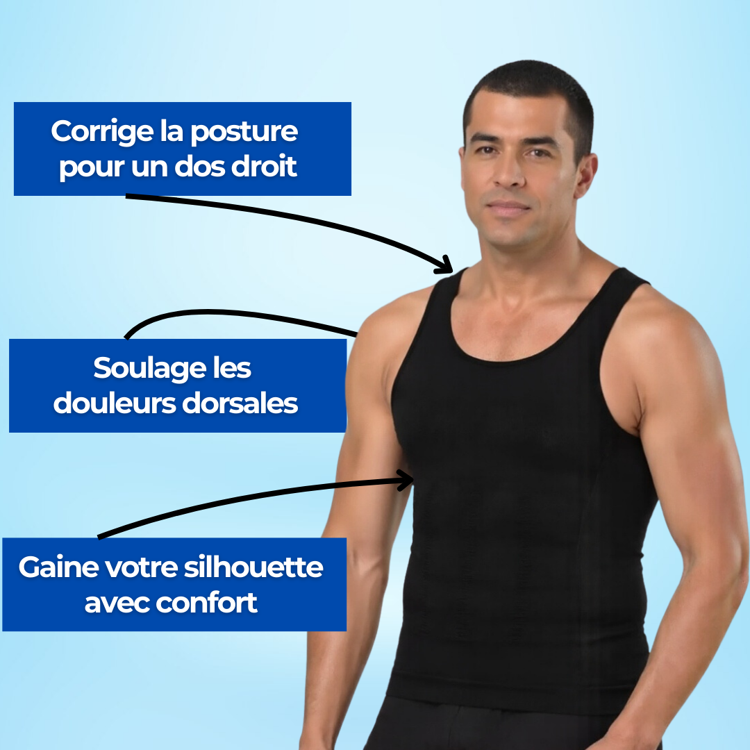Débardeur Correcteur de posture et gainant - Mixte | Sameo