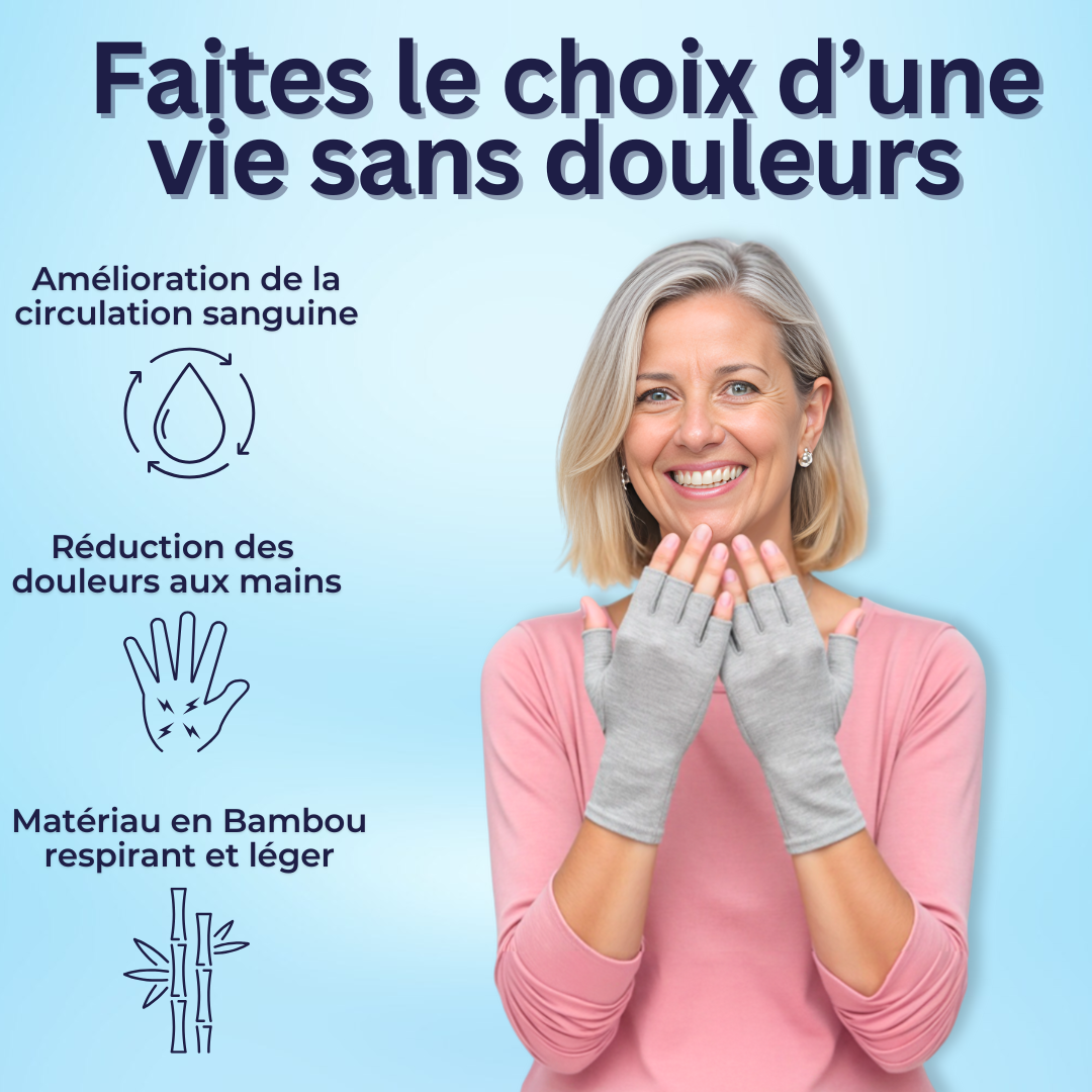Gants de compression anti-douleurs Bambou
